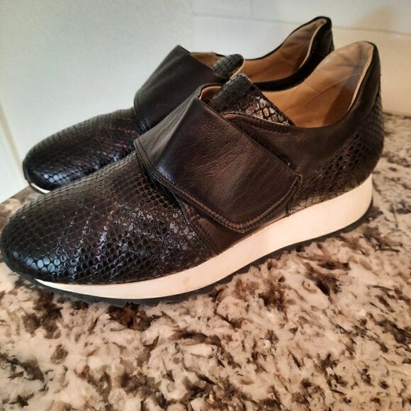 AMALFI‎ by Rangoni Black and multicolor  Sneakers Leather made Italy Size 6.5 M - Picture 4 of 11